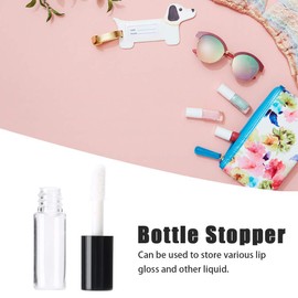 QANYEGN 45 Mini Lip Gloss Tubes, Refillable Lip Balm Bottles, Plastic Lip Balm Tube Containers Empty Bottles, for DIY Customized Lip Gloss, Dispensing Lip Gloss