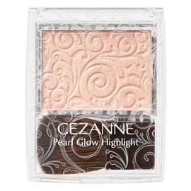 Cezanne Pearl Glow Highlight 2.4g, 02 Rose Beige, 1 pc / 세잔느 펄 글로우 하이라이트 2.4g, 02 로제베이지, 1개
