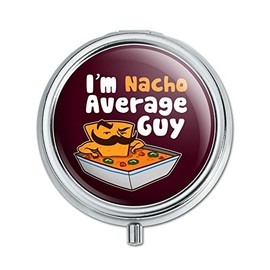 I'm Nacho Average Guy Chip with Mustache Funny Pill Case Trinket Gift Box