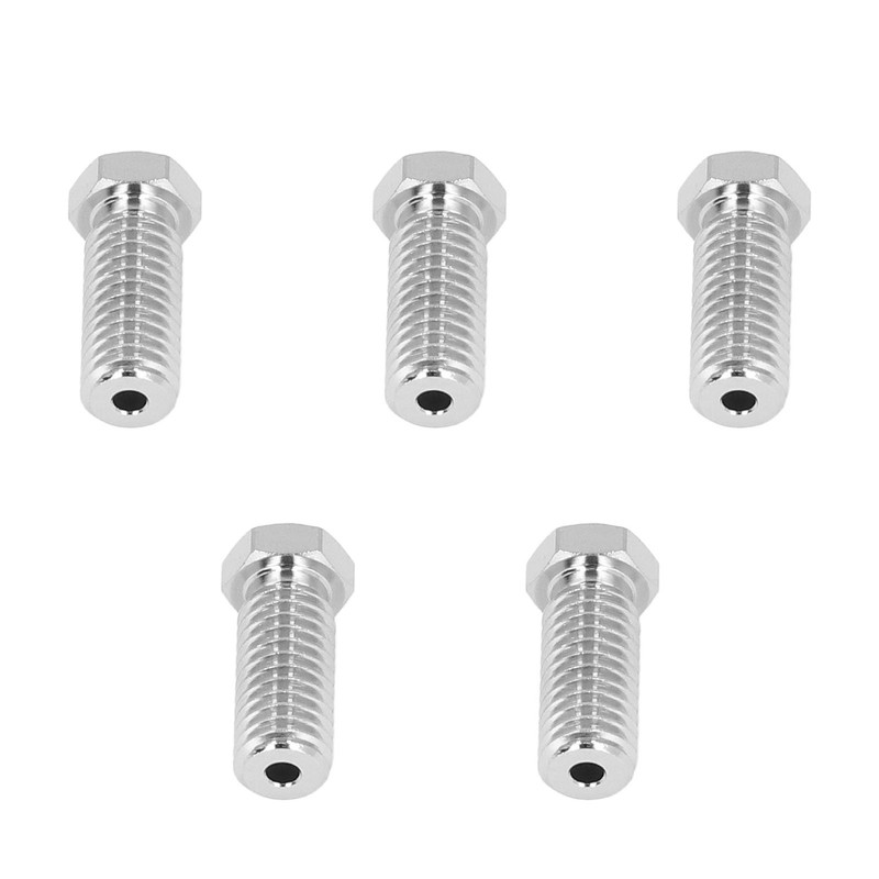 5Pcs 3D Printer Nozzles Set Stainless Steel 1.75mm 0.4mm Brass