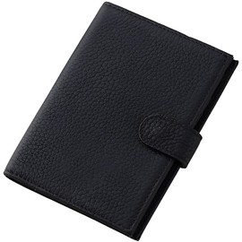 Mellbo Passport Case, Overseas Travel, Skimming Prevention, Fits All 9 Pockets, Bulk Management, Personal Information Leak Prevention, Smart Storage, SIM Card Slot, Bi-Fold, Drifting Cowhide Leather