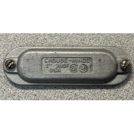 Crouse-Hinds NEW Eaton Crouse-Hinds 380F 1" Rigid Conduit Body Cover Cast Iron Form 8