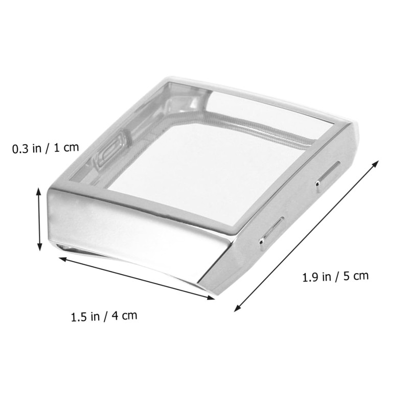 WOONEKY Watch Silver Case TPU Frame Protector Protective Cover Fingerprint