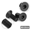 Tunejoy Countersunk Screws M8 x 20 mm Black Stainless Steel