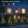 Solar Christmas Tree Lights (4 Set) – 80 Multicolor Strawberry