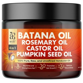 ARCTIC BEAUTY! Batana Oil Cream (4-in-1) - 100% Pure and Unrefined Honduran Oil Blend with Rosemary Oil, Castor Oil, & Pumpkin Seed Oil - (5 oz) - Specification: 1 Jar
