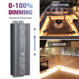 EMITEVER 80W Triac Dimmable LED Driver,Power Supply,AC 120V to DC 24V Transformer,Compatible with Lutron and Leviton Dimmers,for LED Lighting,Class 2,ETL Certified