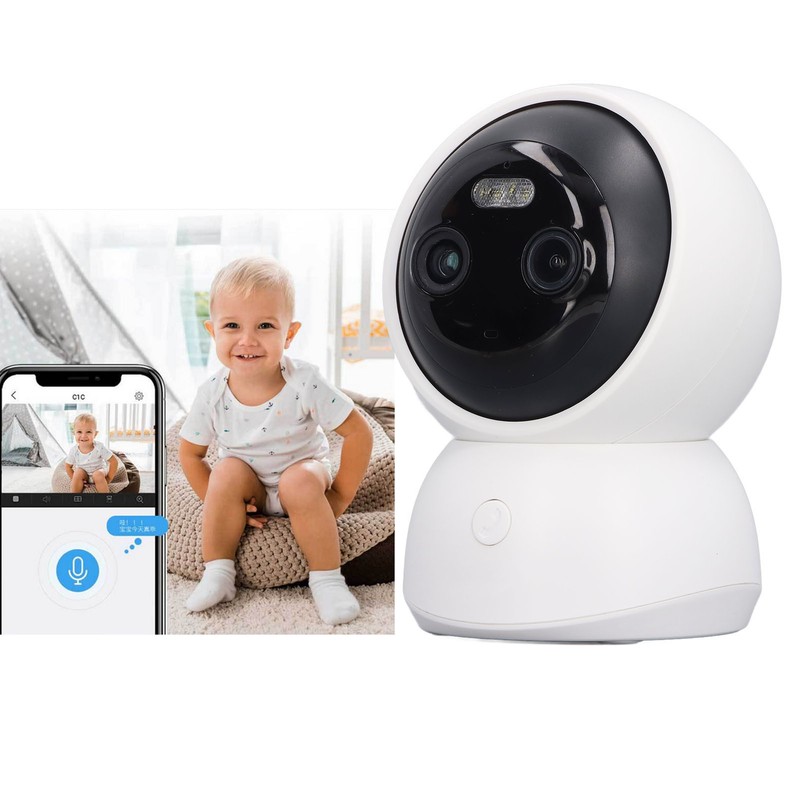 Home Security Camera 360 Degree 3MP WiFi Wireless Indoor Camera
