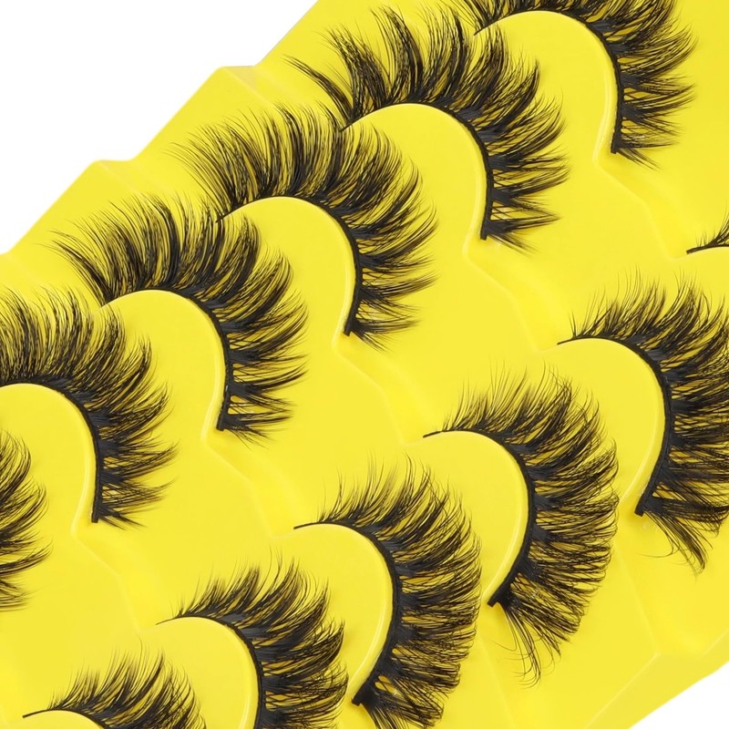 Lashes Cat Eye Eyelashes Fluffy Strip Lash Wispy Eyelash