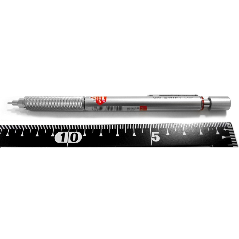 Uni M91010.26 Shift Pipe Lock Drafting 0.9mm Pencil, Silver Body