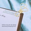 100pcs Binder Clips Heart Style Long Tail Shape Metal Iron