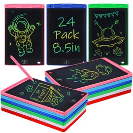 24 Pack LCD Writing Tablet for Kids - 8.5in Colorful Drawing Tablet Pad for 3 4 5 6 7 8 Kids Back to School Gifts, Reusable Doodle Board for Boys Girls Classroom Prizes Party Favor Travel Toys