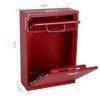 KYODOLED Steel Key Lock Mail Boxes Outdoor, Locking Wall Mount