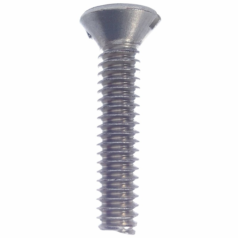 10-32 x 3/8" Oval Head Machine Screws, Slotted Drive, Stainless