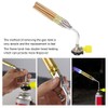 Double Heating Flame Torch Portable Adjustable Welding Gun for Outdoors