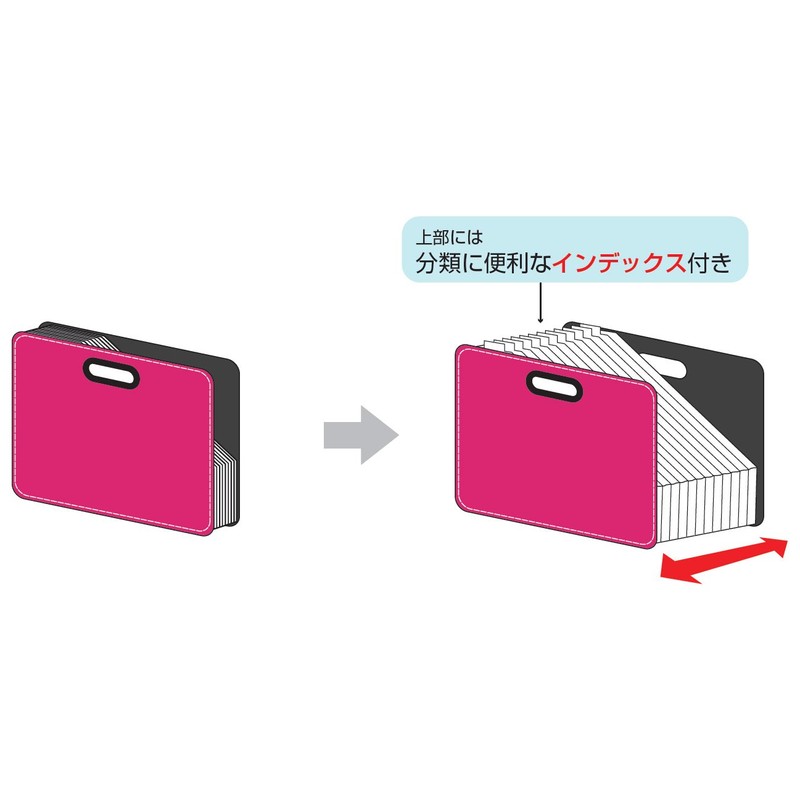 ナカバヤシ ブックエンド ドキュメントファイル 発泡PP製 ヨコ型 アプリコットオレンジ DF-A401E-AO