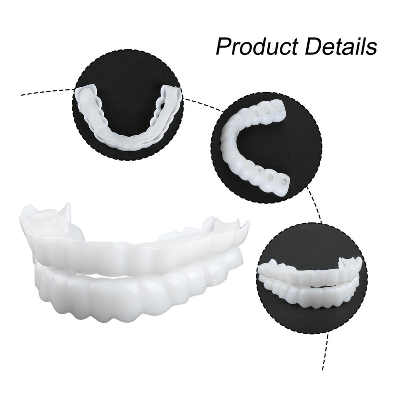 Thyonta False Teeth Clip 2PCS Imitation Braces Veneers Set Top