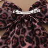 Pink Leopard Hair Bow Clip for Women Big Large Hair