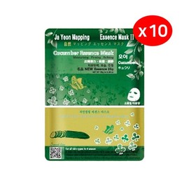 Natural Mapping Essence Mask Pack 25g Cucumber 10 Sheets / 자연맵핑 에센스 마스크팩 25g 오이 10매