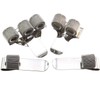 ZQIY 4PCS Metal Spring Ring Pen Holder Adjustable Stationery Rack