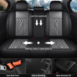Unbranded Durable Car Full Set 5-Seat Covers PU Leather Protector For KIA OPTIMA 2016-2020