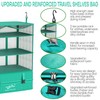FANCYOU Compressible Packing Cubes Portable Hanging Closet Shelves 17"x12"x24" Extendable