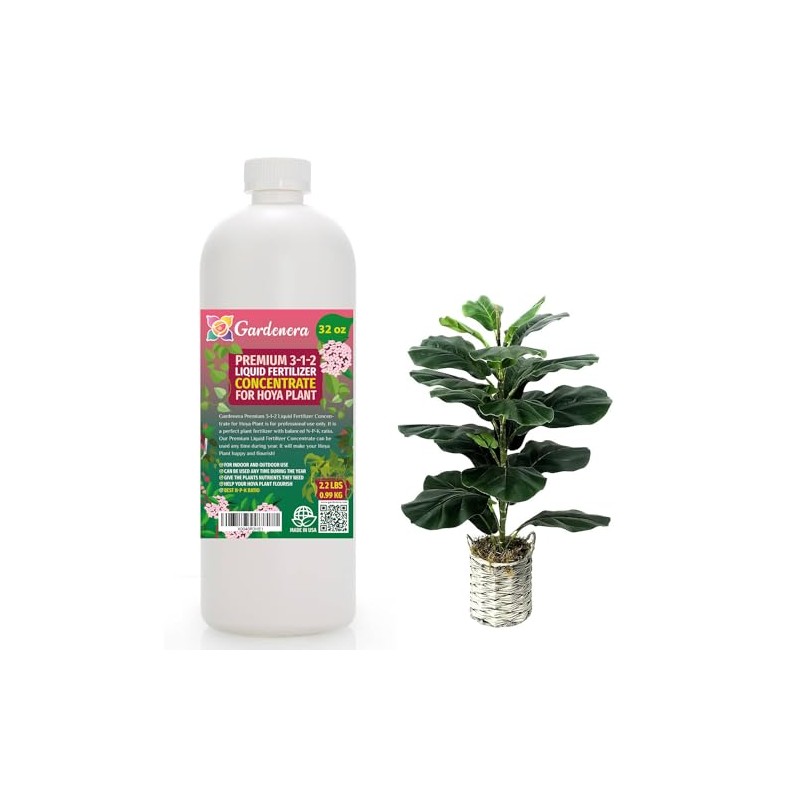 Gardenera Premium Liquid Hoya Fertilizer - 3-1-2 Concentrate for Indoor
