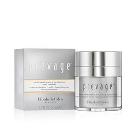 Elizabeth Arden PREVAGE Crema hidratante facial reafirmante con idebenona, carnosina y tecnología GraviLift, 1.7 onzas