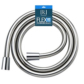 Korpusbad® Shower Hose PZS200P Connection Hose Between Mixer Tap and Hand Shower Standard DIN Connections 1/2 Inch 2000 mm Long with Kink Protection