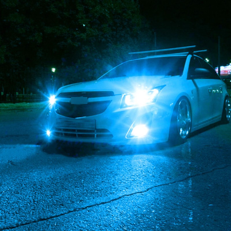 SHENKENUO 9005 9006 LED Headlight Kit Combo Bulbs Blue High