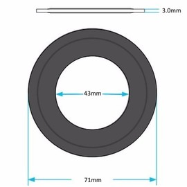Replacement Toilet Flush Valve Rubber Seal Washer for Siamp Optima 49 & 50 34490507