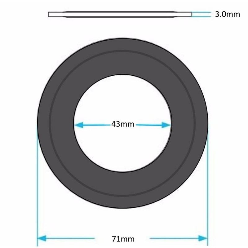 Replacement Toilet Flush Valve Rubber Seal Washer for Siamp Optima