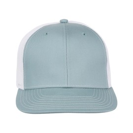 Lids Blank Slam Dunk Trucker Adjustable Snapback Hat, Light Blue/White