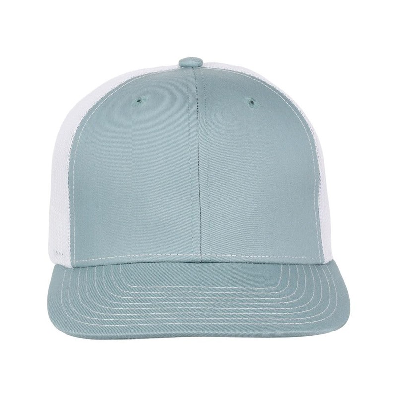 Lids Blank Slam Dunk Trucker Adjustable Snapback Hat, Light Blue/White