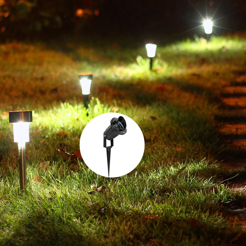 MECCANIXITY Plastic Ground Spikes 8.2 Inch Landscape Stakes Light Replacement