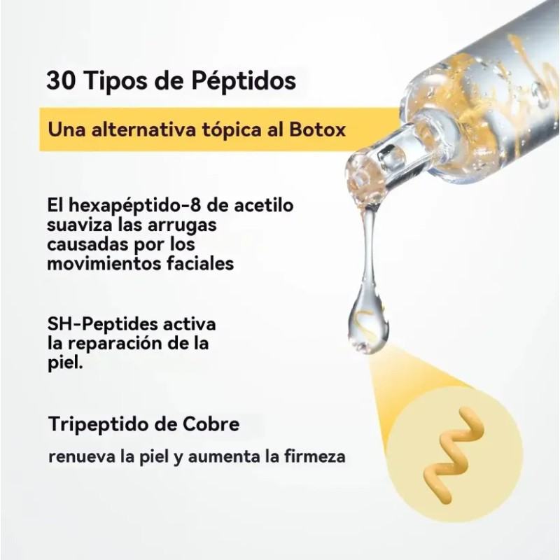Sérum Facial Antiedad Coreano, Intenso En Péptidos De Coláge