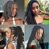 Haredluck 0.4cm Width Dreadlock Extensions 10 inch 20 Strands 100%