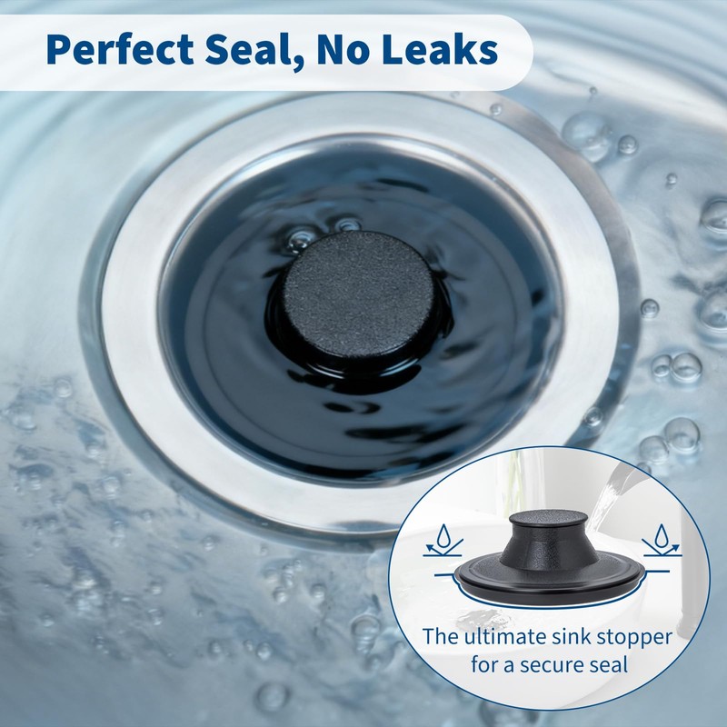 2 Pack Kitchen Sink Stopper, Garbage Disposal Dishwasher Plug Cap,
