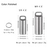 Portable Pill Box Organiser with Key Chain Ring, Daily Pill