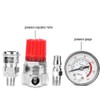Druckregelmanometer, 1/4-Zoll-Druckregelventil mit einstellbarem Stecker/Buchse-Druckventil für Luftkompressor
