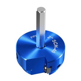 2'' PVC Pipe Reamer, Premium Plastic Pipe Fitting Reamer for Cleaning Leftover Pipe and Solvent Cement Residue, PVC Fitting Saver Suitable for Standard 1/2" Drills