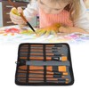 Oil Paint Brush Set Hand Tempered Ergonomic Handle Paint Brush
