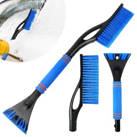 SFSSHUI Ice Scraper Car with Broom 2 in 1 Car Ice Scraper Snow Brush Ice Scraper Snow Car Broom Removable Ice Scraper Windscreen for Truck SUV Windscreen (Blue)