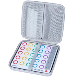 Lebakort Storage Case Compatible with GiiKER Smart Four 3D AI-Powered 4 in a Row Game Strategy Board Games (Off White Case)