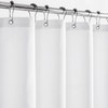 Felisa Short Waterproof Fabric Shower Curtain Liner with 3 Large