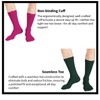 COUVER - Calcetines de vestir unisex de algodón liso liso,
