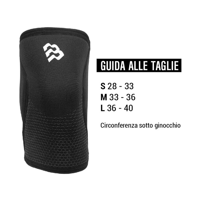BLOR Knee Pads 2.0 Black 5.7mm Ideal for Powerlifting in