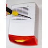 Dummy Alarm Siren with Flashing Light Alarm System Dummy IP44