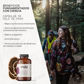 UNRULED - Cola de Pavo  Extracto Puro de Hongo Cola de Pavo en Cápsulas  60 Cápsulas Veganas Suficientes para 1 Mes  30 Porciones de 1000mg  Hongo... 