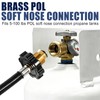 12FT Propane Weed Burner Torch Hose G3/8"-19 Left Hand Thread